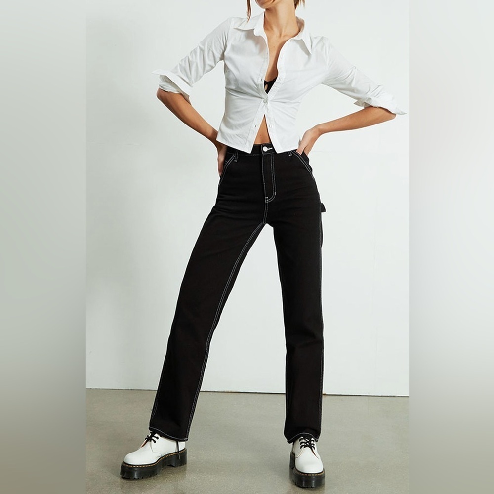PacSun Black Cargo Boyfriend Carpenter Pants